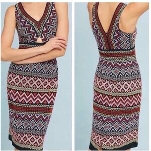 Akemi + Kin Embroidered Sheath Dress‎ Womens 4 Multicolor